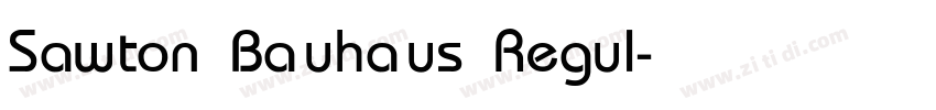 Sawton Bauhaus Regul字体转换
